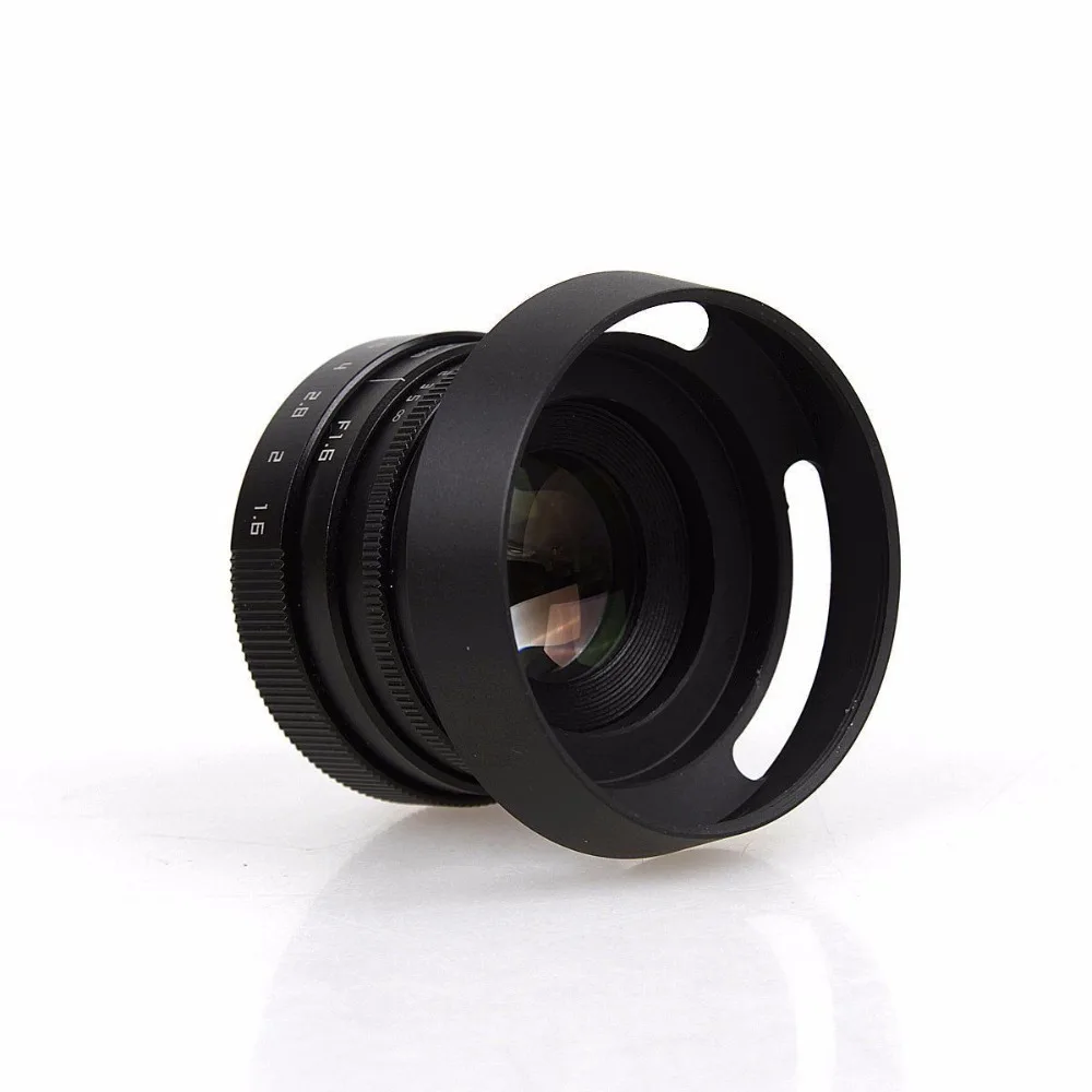 35 мм F1.6 CCTV объектив C крепление объектива камеры + бленда для Olympus Panasonic Micro 4/3 M4/3