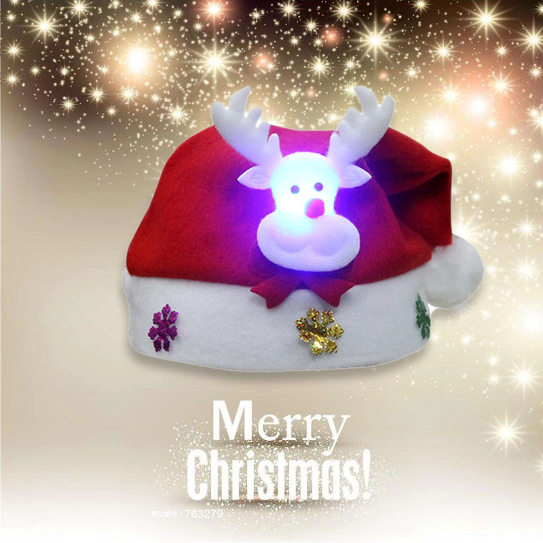 Детская рождественская шапка YaoChen детская с санта клаусом оленем снеговиком