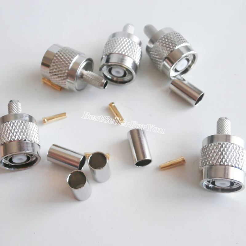 10 шт. обжимные штекеры для кабеля RG58 RG142 RG400 LMR195|plug connector|plug maleplug m |