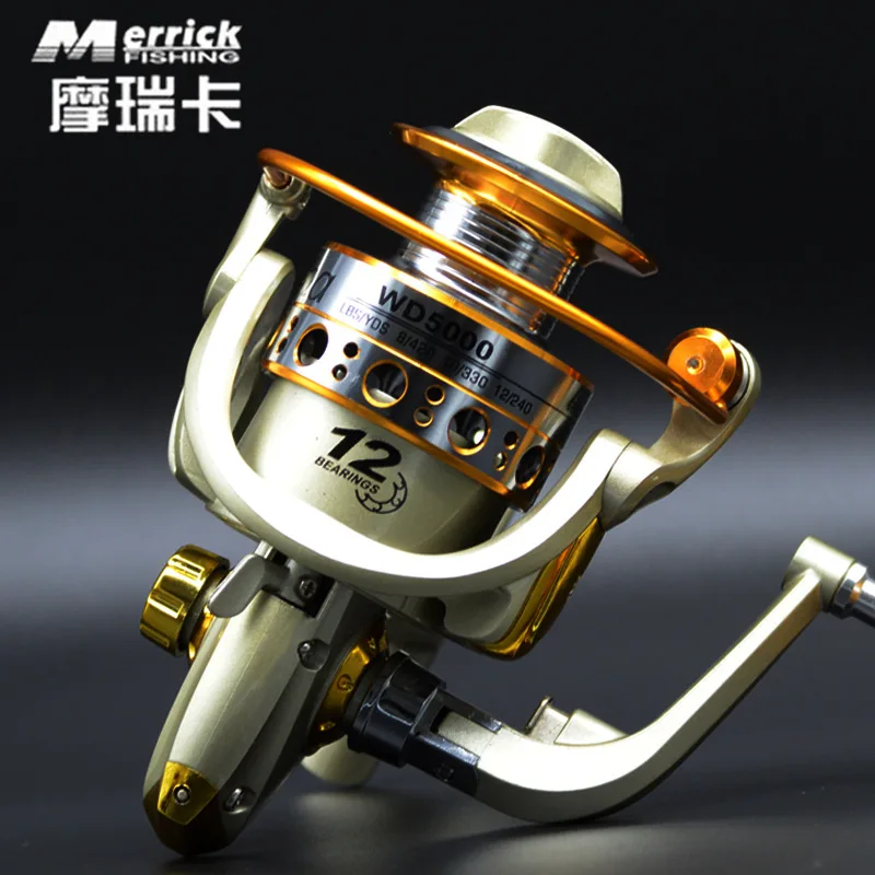 Настоящий Daiwa распродажа озеро Molinete Рыболовные катушки колеса с разгрузкой металла переднее колесо, Удочка Subwheel