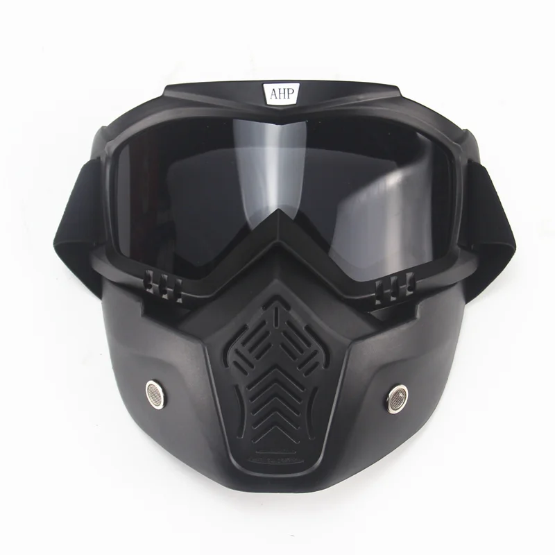 Мотоциклетная маска для лица rcycle Пылезащитная со съемными очками и фильтром рта