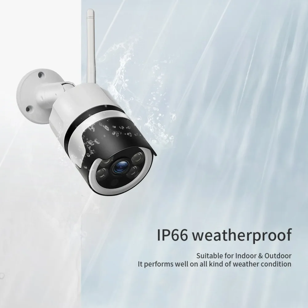 Камера видеонаблюдения TMEZON водонепроницаемая со слотом для SD-карты 1080P Wi-Fi |