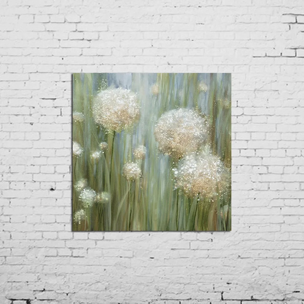 Professional Artist Handpainted Colorful Abstract Flower Oil Paintings on Canvas Handmade Floral for bedroom gift | Дом и сад