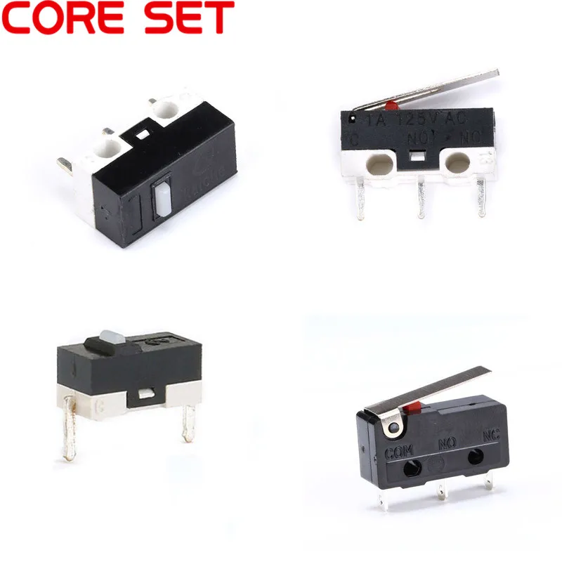 

10PCS Mini Micro Mouse Button Tact Switch 2/3Pins Microswitch