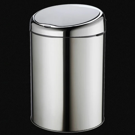 stainlesssteel color 15 Литровый инфракрасный мусорный бак датчик мусорное ведро автоматическое открытие закрытое мусорное ведро из нержавеющей стали - Цвет: stainlesssteel color