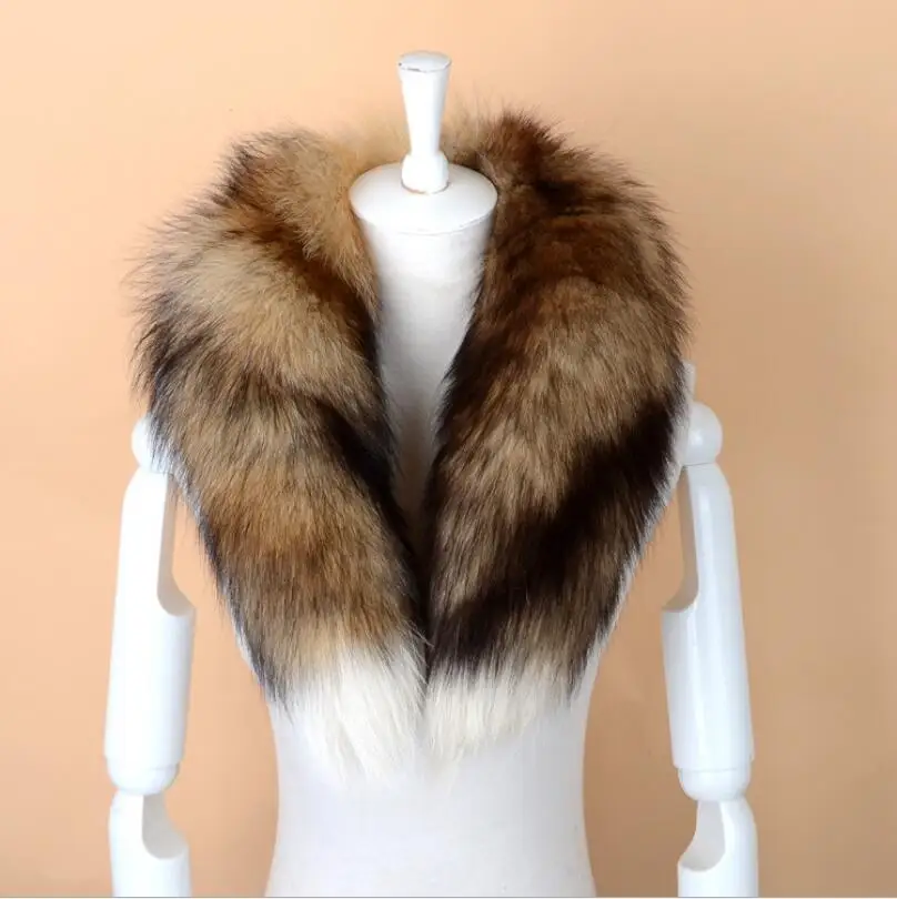 winter scarves women 2018 scarf for men male of real fox fur tail collar luxury cosplay party costume 7 colors S219 |