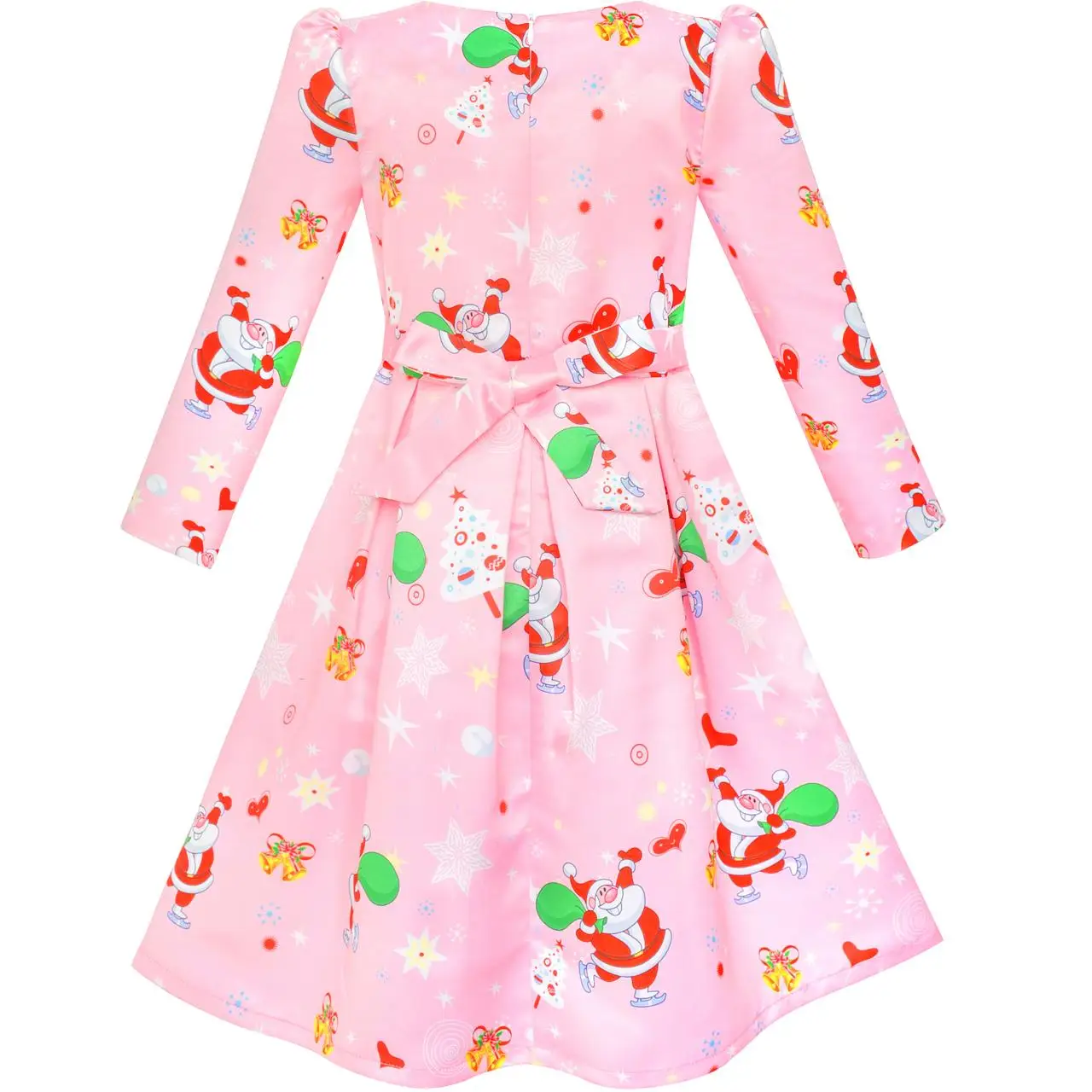 Sunny Fashion платья для девочек новогодние костюмы рождество Санта Дерево Год Подарок
