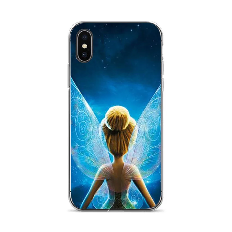 Capa 6s plus Питер Пэн Венди черный пластиковый падающий чехол для телефона для Apple iPhone 7 plus чехол для iPhone 6 6s 7 8 8 plus X XS XR XSMAX