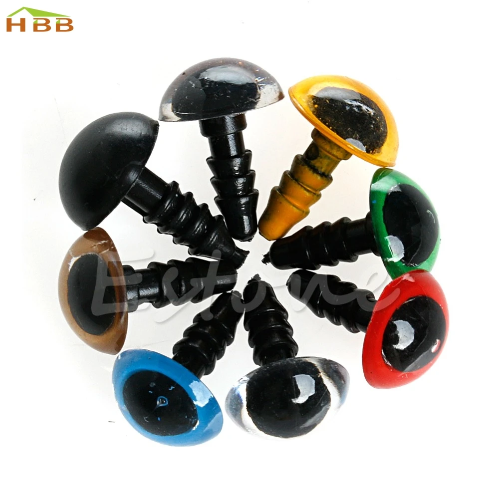 80 шт. 12 мм цветная пластиковая шайба для глаз Мишки Тедди куклы с животными