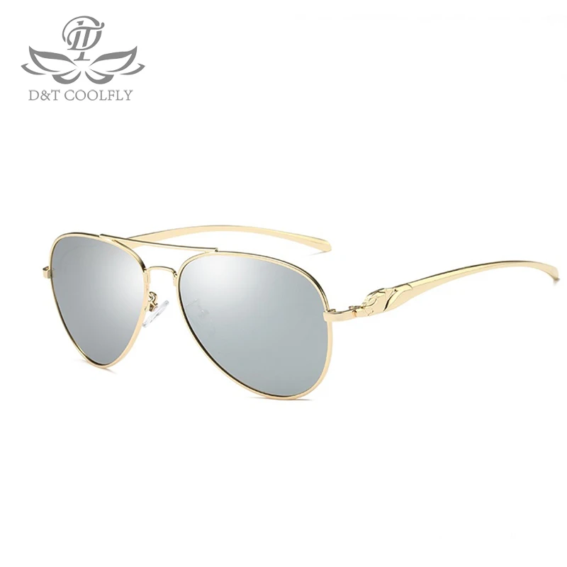 D&ampT Brand Design Polarized Sunglasses 2019 New Men's Leopard style Leg Classic Sun Glasses Luxury Fashion Gafas de sol For male |