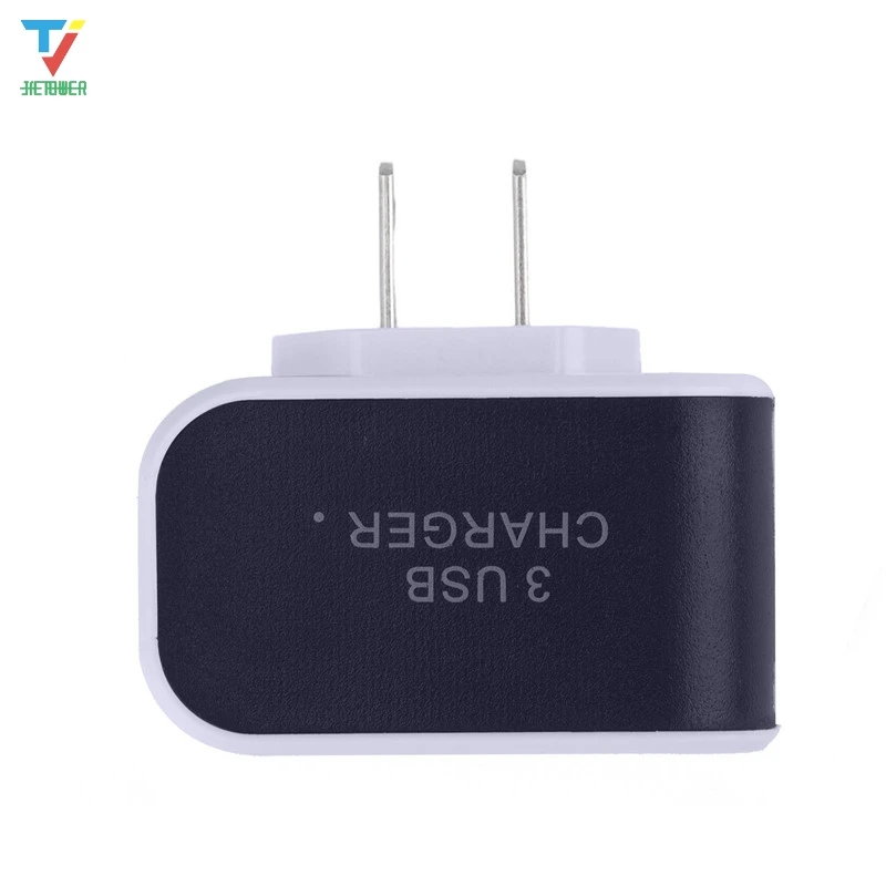 100 шт/партия, Трехместный 3USB порта, 3,1 а USB AC EU/US, настенное зарядное устройство, домашняя вилка для samsung для iphone 7 6 5,, дешево