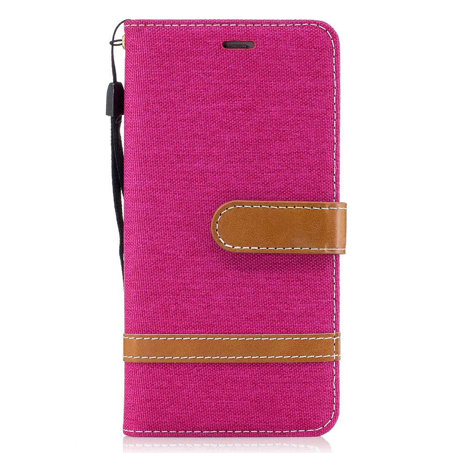 Кожаный флип чехол Desyner Denim смешанных цветов для huawei P10 / Plus Lite кожаный с подставкой