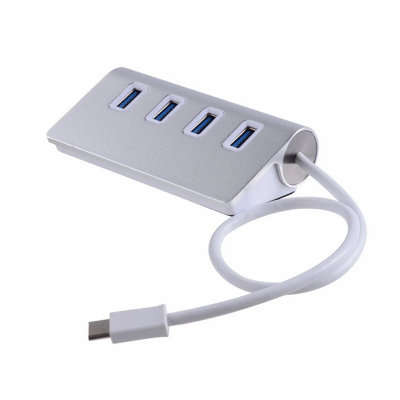Высокая эффективность 4 порта USB 3,1 type-C к USB 3,0 концентратор Портативный Алюминий для нового Macbook