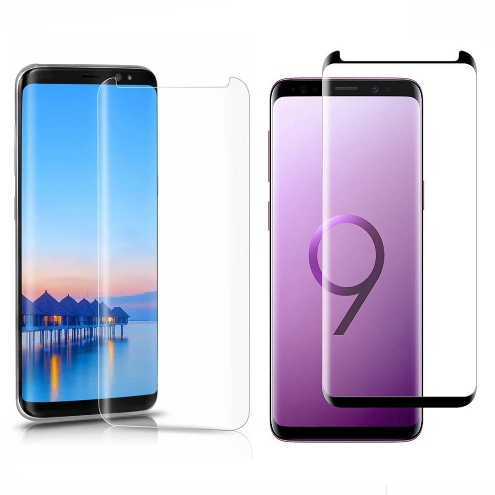 2 шт. 3D закаленное стекло защита для экрана Samsung Galaxy S9 Plus S8 Note 9 8 защитный чехол