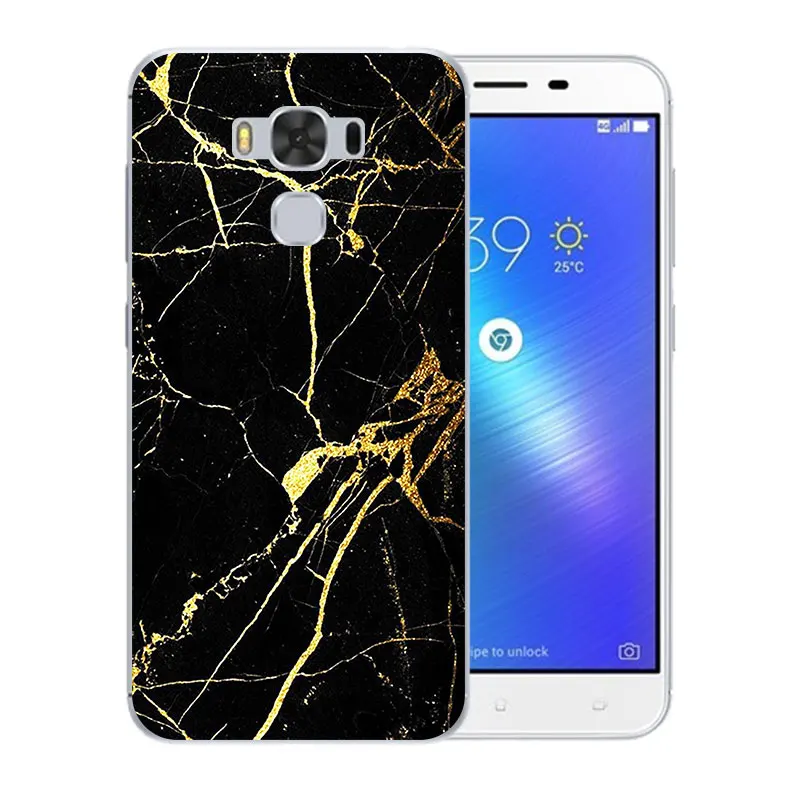 Soft Silicone for Asus Zenfone 3 MAX ZC553KL 5.5&quot Case Cover Marb Pattern Phone Back Protective Coque |