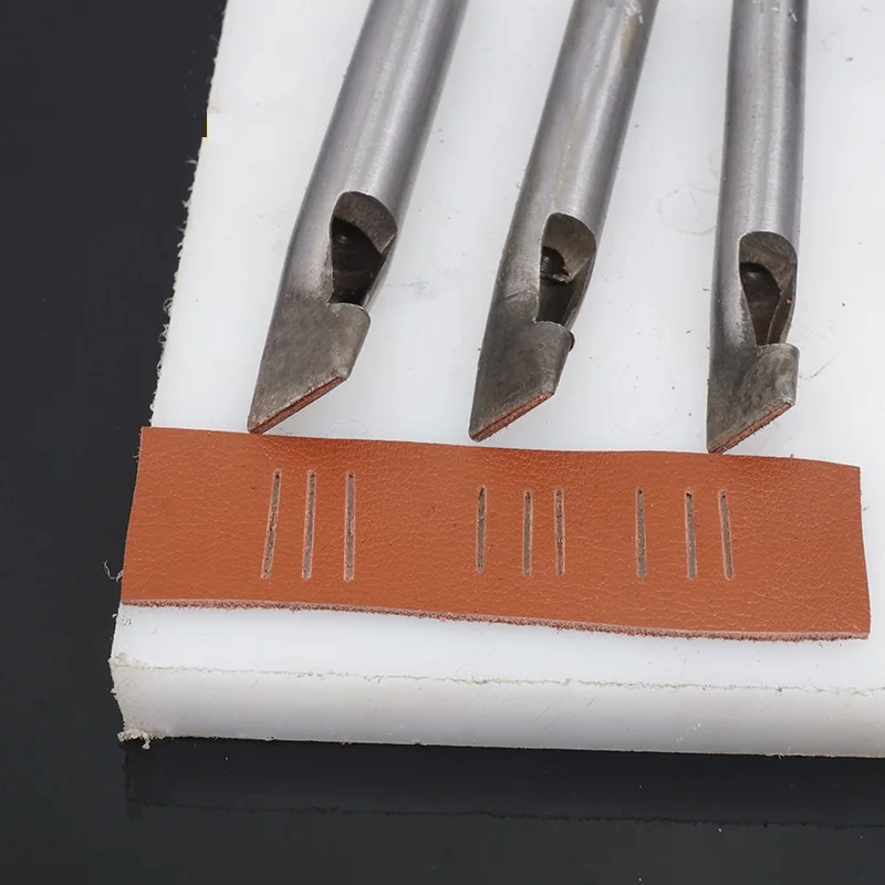 Width1mm закалки DIY кожаный инструмент закругленный угол одно слово удар 45 сталь