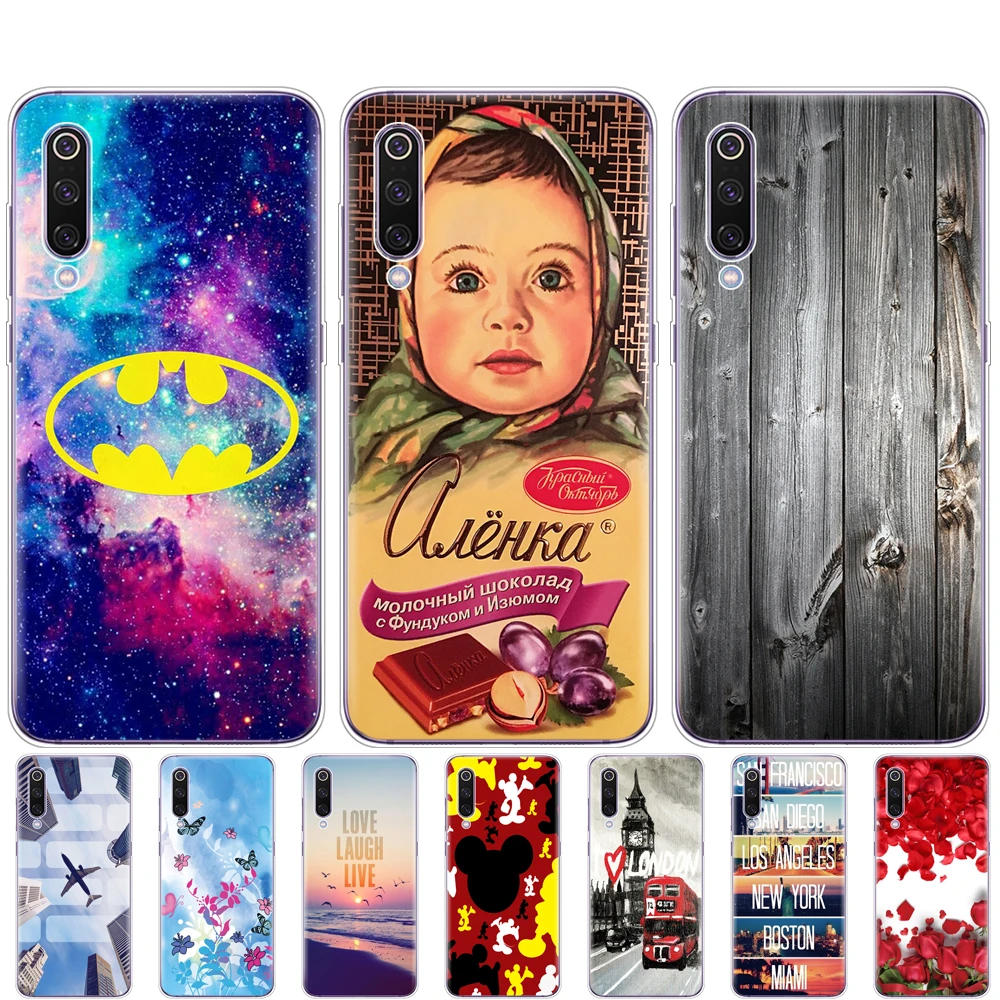 Чехол для xiaomi mi 9, чехол, мультяшный, силиконовый, мягкий, TPU, чехол для xiaomi mi 9, xiaomi 9 SE, чехол для телефона, бампер, etui