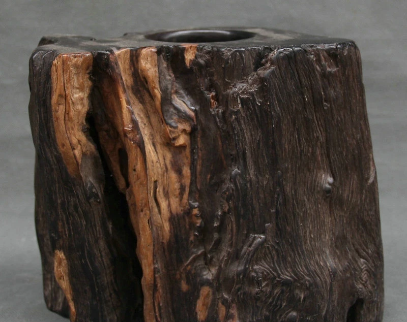 8 &quotстарая китайская династия Эбеновое дерево стул ручная резная кисть горшок