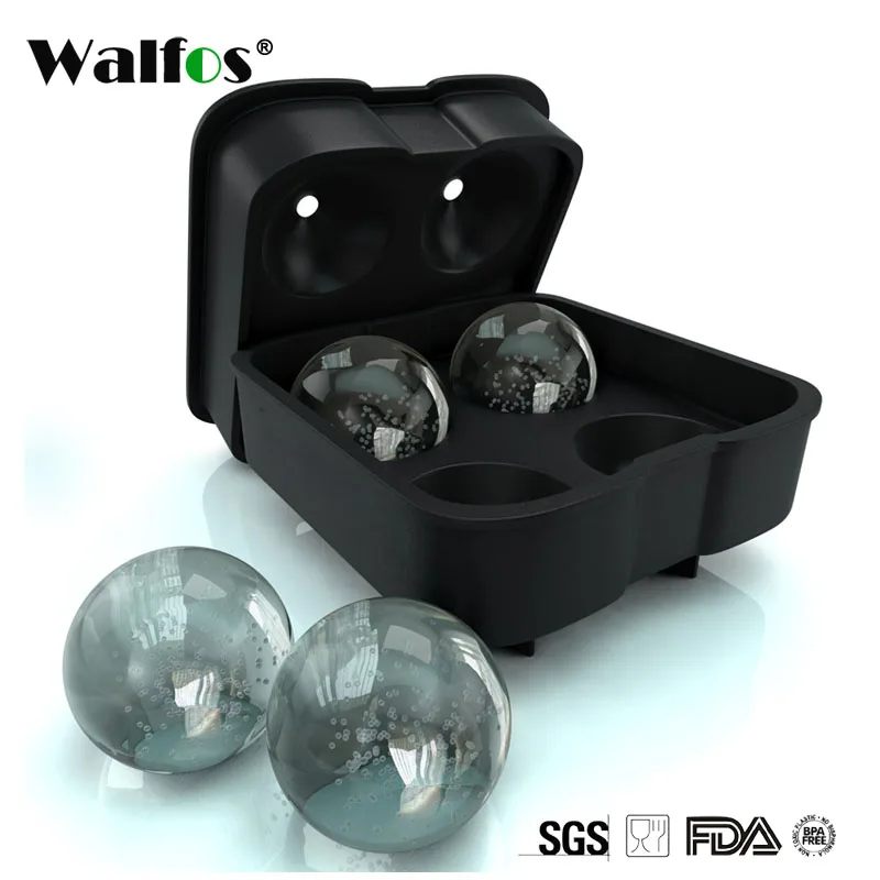 WALFOS форма для мороженого безопасная пищевых продуктов силиконовая сферическая