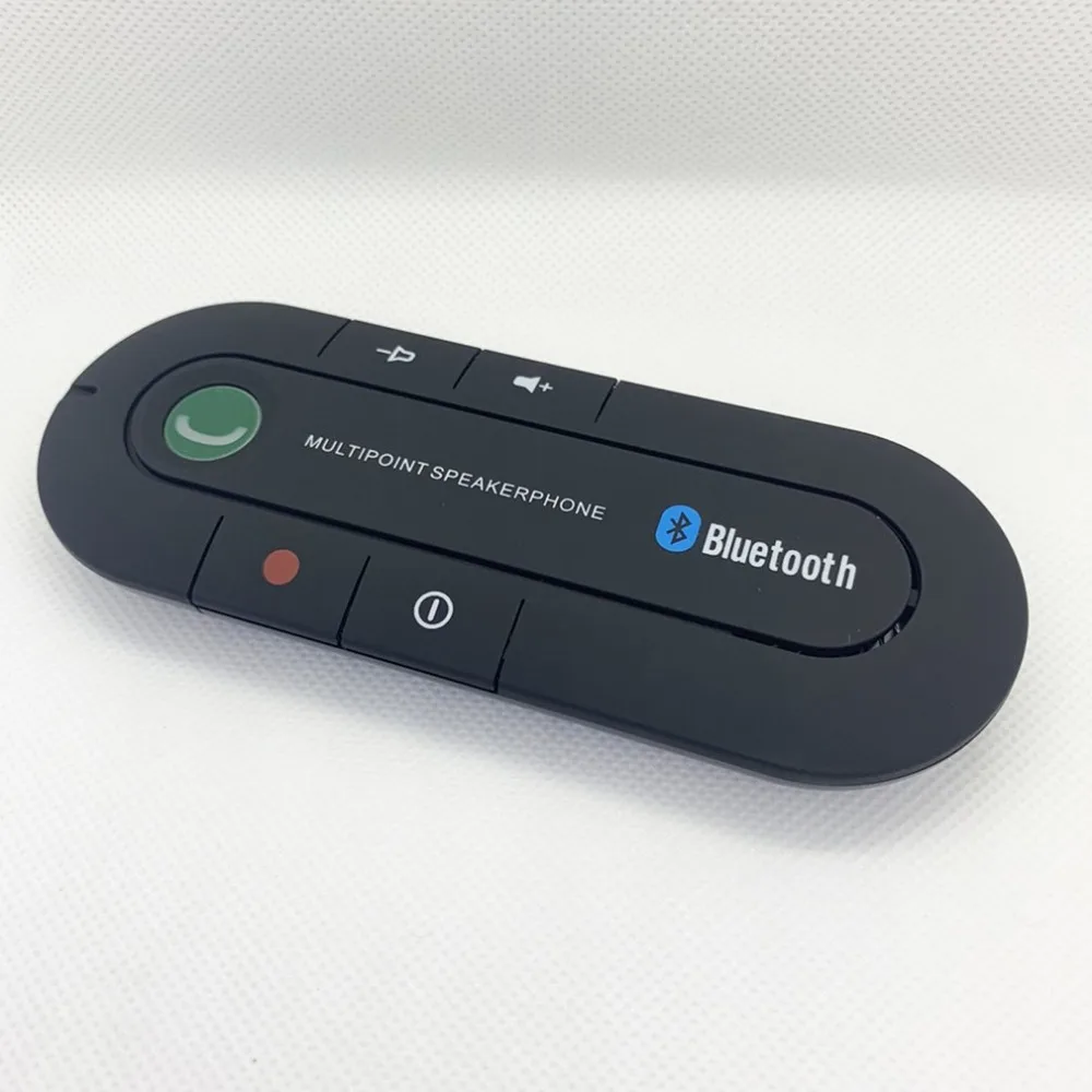 Беспроводной автомобильный комплект Bluetooth гарнитура динамик телефон козырек клип для iPhone Android, динамик MP3 музыкальный плеер Солнцезащитный козырек клип