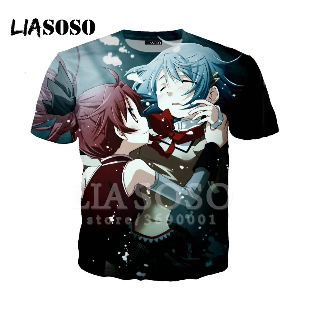 LIASOSO новинка 3D принт для женщин и мужчин аниме Puella Magi Madoka Magica Akemi Homura футболка