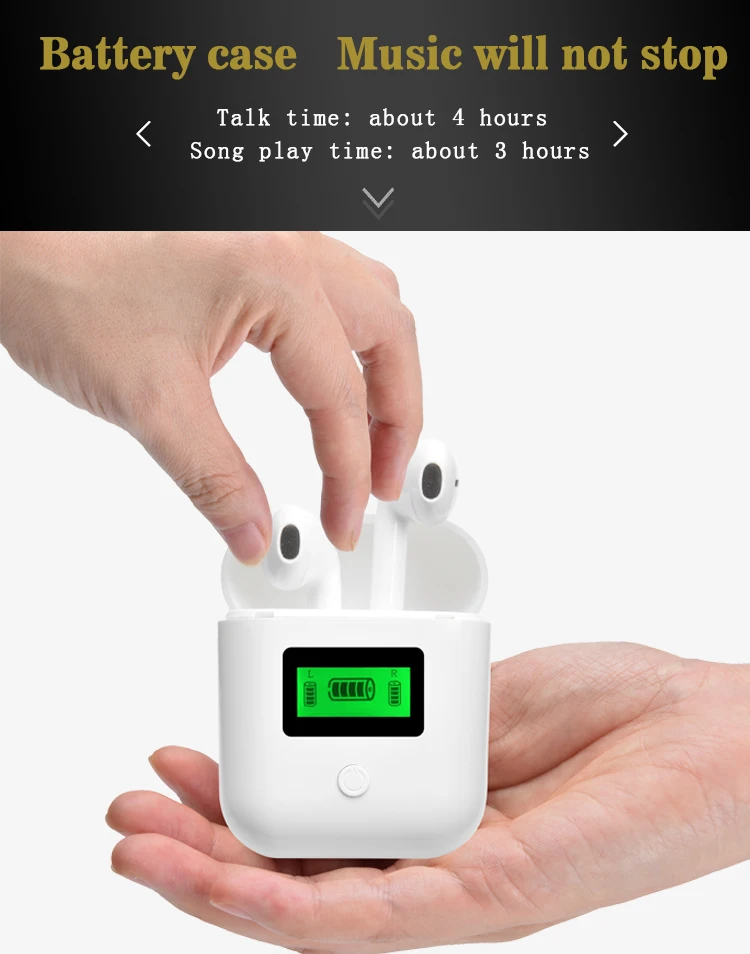 Мини IT007 TWS Bluetooth 5 0 наушники беспроводные с микрофоном 3D стерео бас зарядка