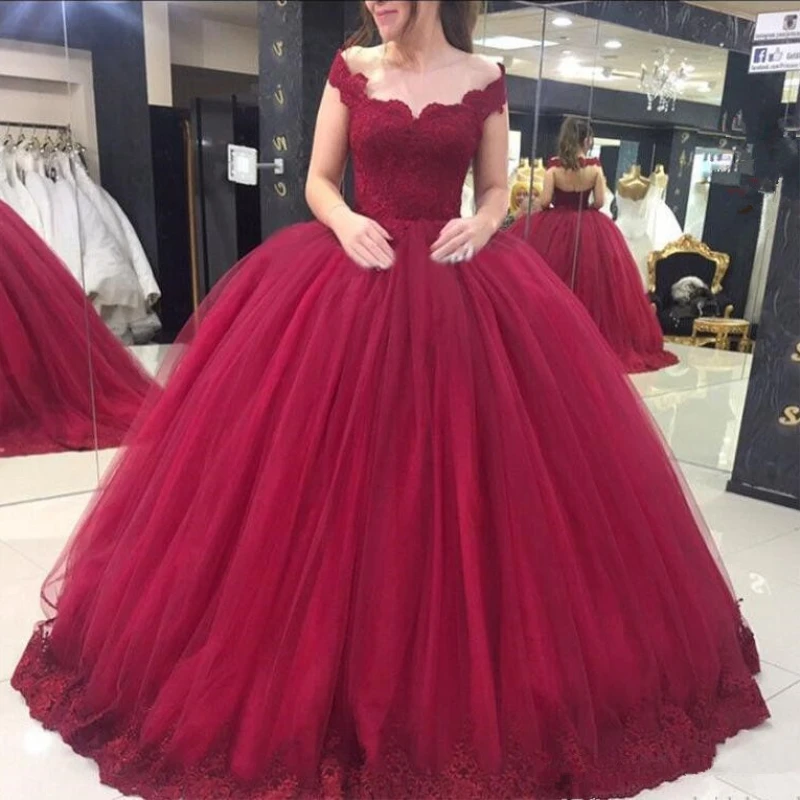 

Prom Dresses Long 2020 New Vestidos De Gala Off The Shoulder Wine Red Floor Length Formal Party Evening Gowns For Women