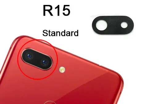 

Стеклянный объектив задней камеры для Oppo R15, 2 шт.