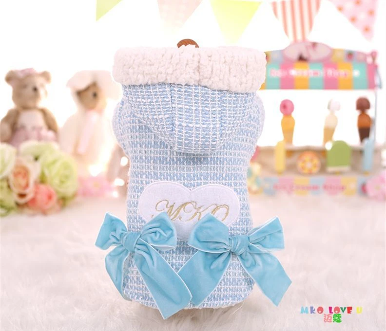 Dog Coat Pet Clothes For Dogs And Cats Winter Warm Hooded Jacket Yorkshire Chihuahua Clothing Dog Clothes Tweed Plaid Cat Coat