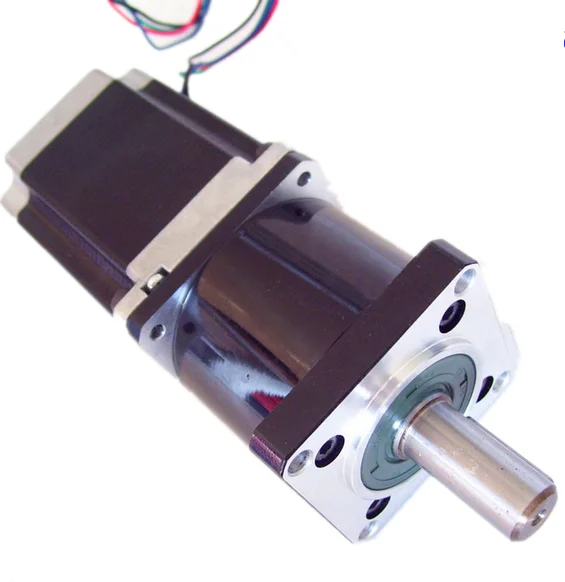 

57mm Planetary Gearbox Geared Stepper Motor Ratio 5:1 NEMA23 L 112mm 4.2A