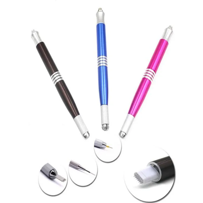 

Manual Cosmetic Tattoo Eyebrow Pen tattoo Machines For Permanent Makeup Both Head Available Tebori Pen
