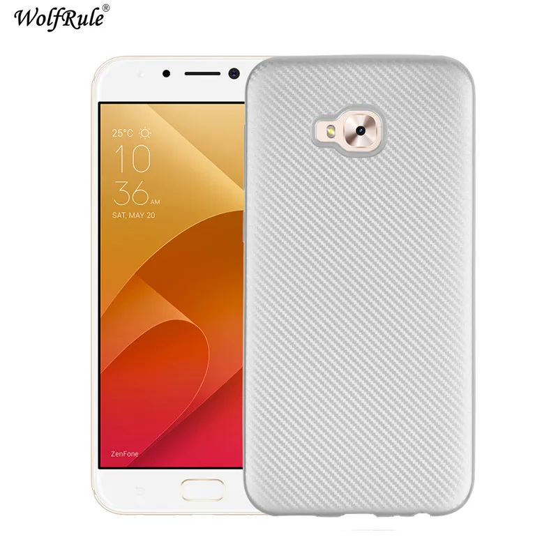 Чехол WolfRule Asus Zenfone 4 Selfie Pro ZD552KL с полной защитой из углеродного волокна мягкий