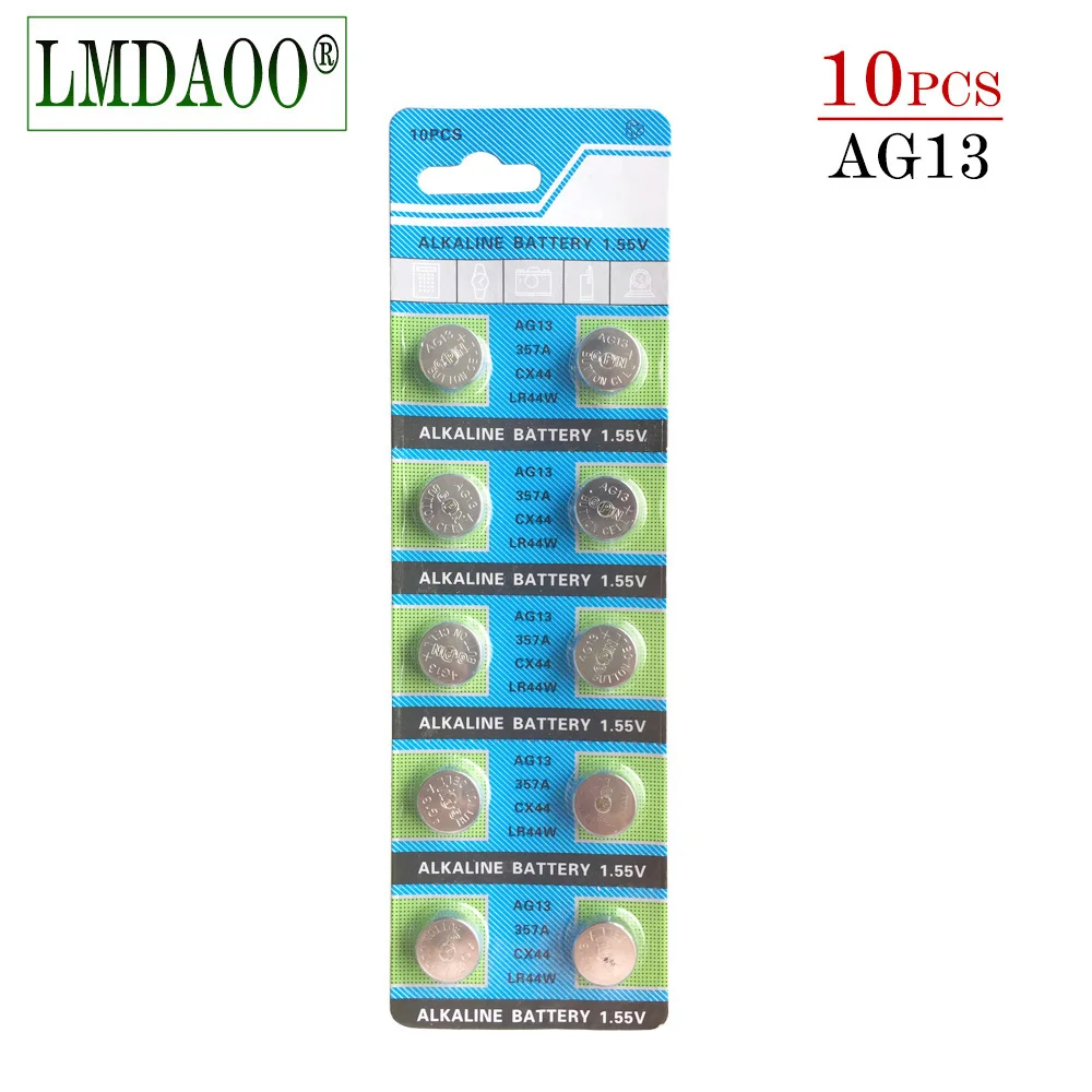 10 шт. AG13 LR44 LR1154 SR44 A76 357A 303 357 LR44W Battery держатели для 1,55 V щелочные батареи для часы игрушки Перевозка груза падения