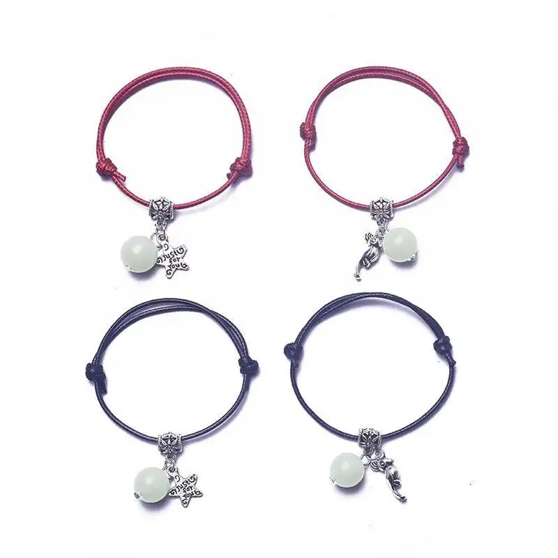 Luminous Stone Trend Sweet Couple Bracelet For Men Women Personality Fashion Simple Hand Ornaments Boudoir Honey Love Gifts | Украшения и