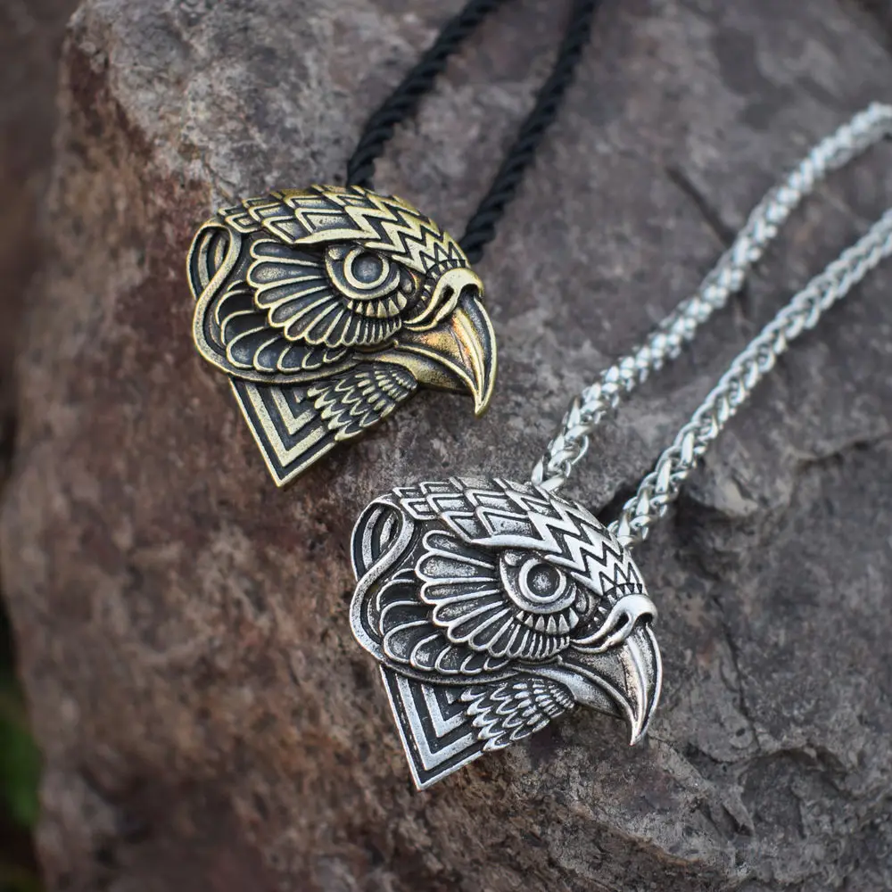 Бренд Sanlan ожерелье с головой орла абстрактная защита лысый мужское начальное