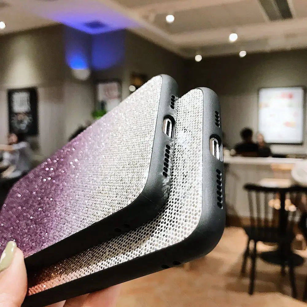 Kisscase украшение градиентный телефонный чехол для iPhone XR X XS MAX 8 7 Plus Роскошные