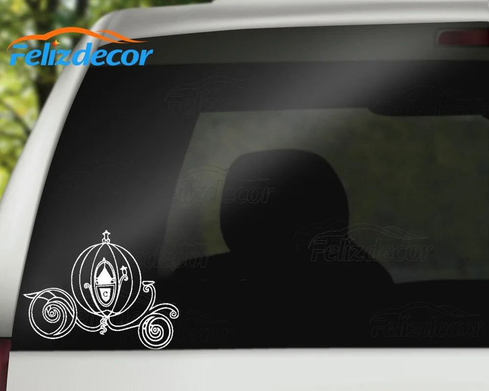 Золушка Перевозки сказка стикер Мода Принцесса автомобильные наклейки бампер