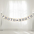 Надпись фотобудка, реквизит для фотобудки, гирлянда, подвесной баннер, флаг-флажок, романтичные украшения для свадебной вечеринки