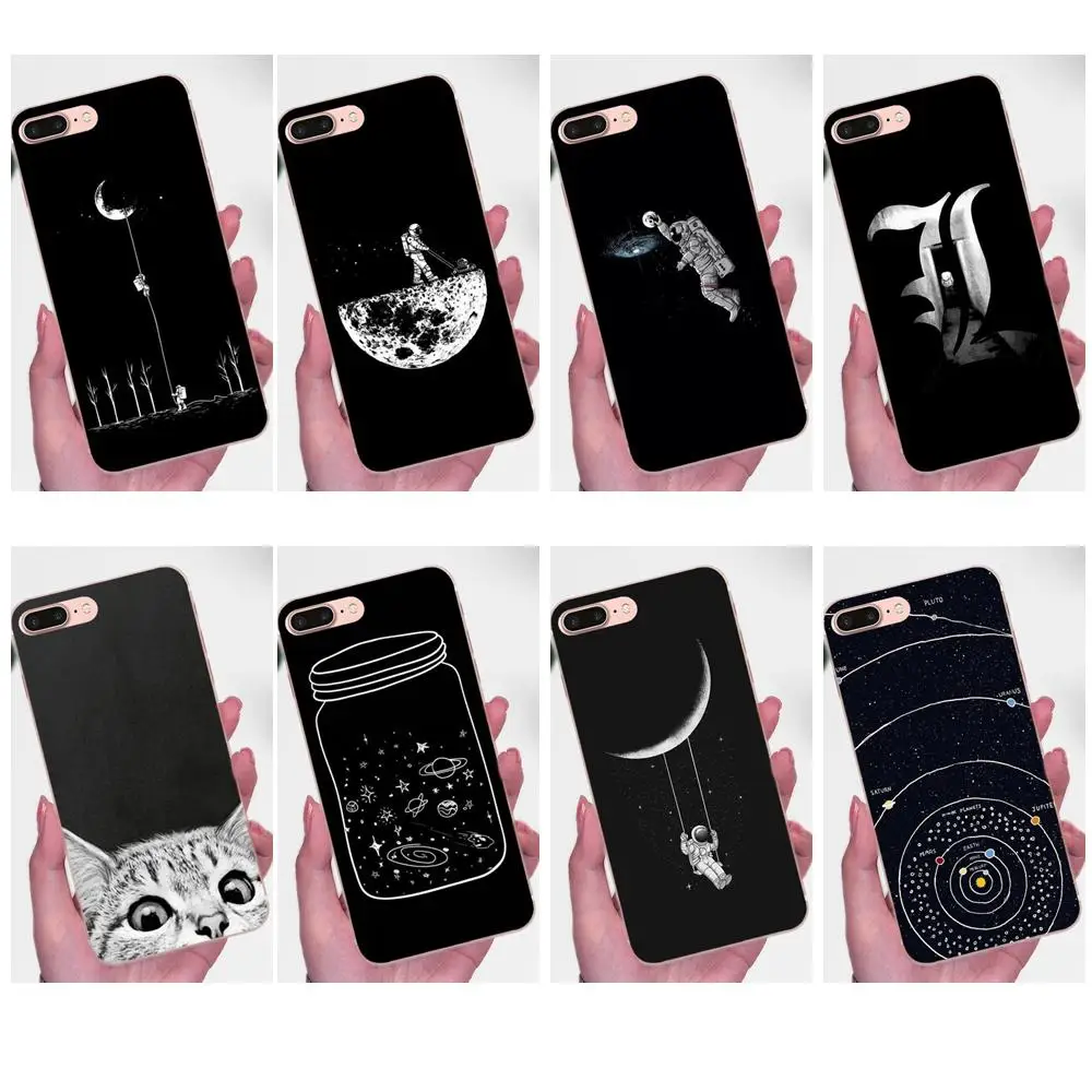 Чехол из ТПУ для Galaxy J1 J2 J3 J330 J4 J5 J6 J7 J730 J8 2015 2016 2017 2018 mini Pro Space Moon Cute Cats|Бамперы| |