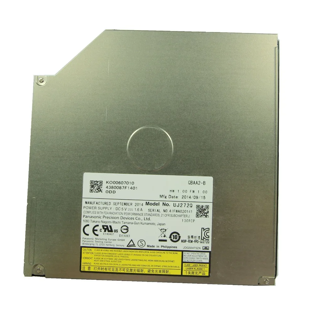 

9,0 мм UJ272Q 6X 3D лоток загрузки Blu-Ray горелки замены GUC0N UJ8E2Q UJ8D2Q BD-RE