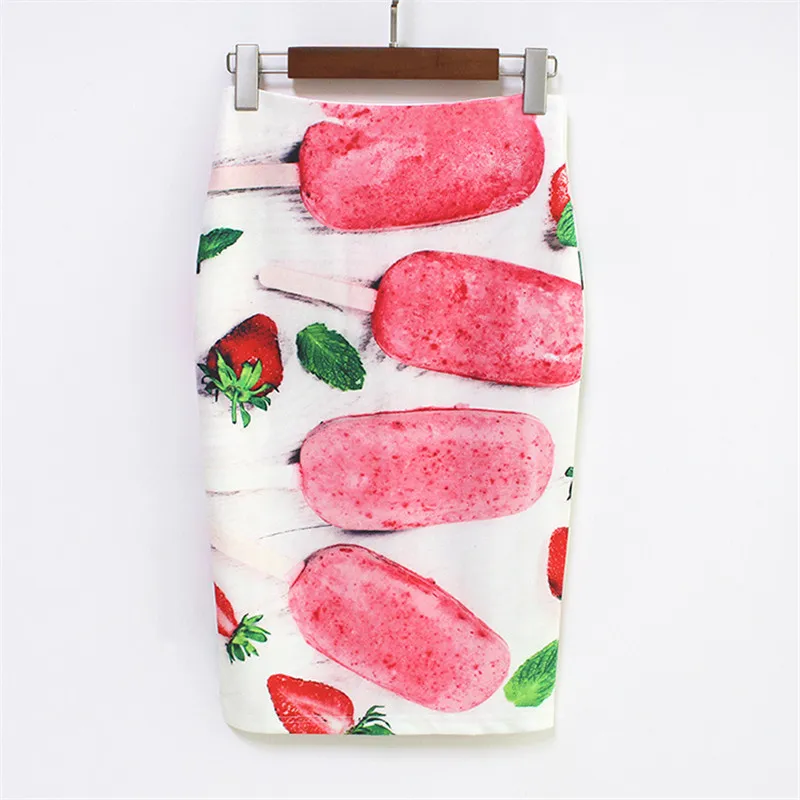 Женская мода с цветочным и буквенным принтом украшенные узором в виде карандашей