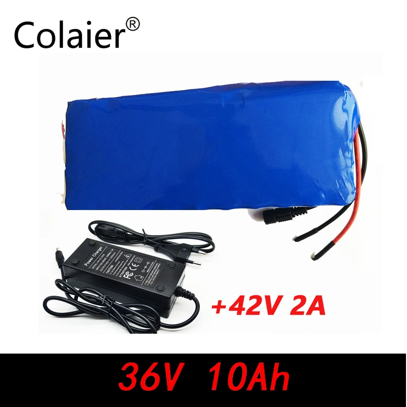 

Colaier 36V 10AH bike electric car battery scooter high-capacity lithium battery+42V 2A charger