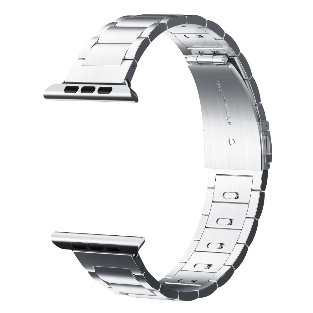 Быстросъемные ремешки для часов из нержавеющей стали Apple Watch серии 4 3 2 ремешок 42
