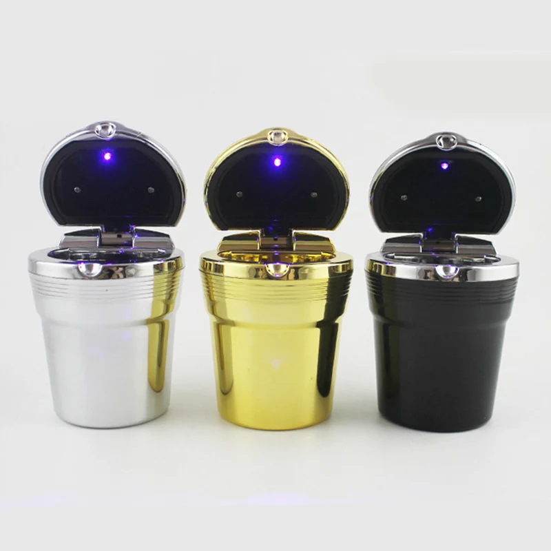 Путешествия Портативный авто светодиодный светильник сигареты пепельница