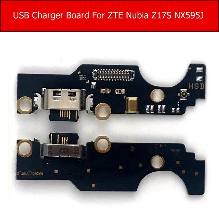 Подлинная плата для зарядного устройства usb для zte Nubia Z17S NX595J usb-разъем для зарядки порт Соединительная плата гибкий кабель запасные части