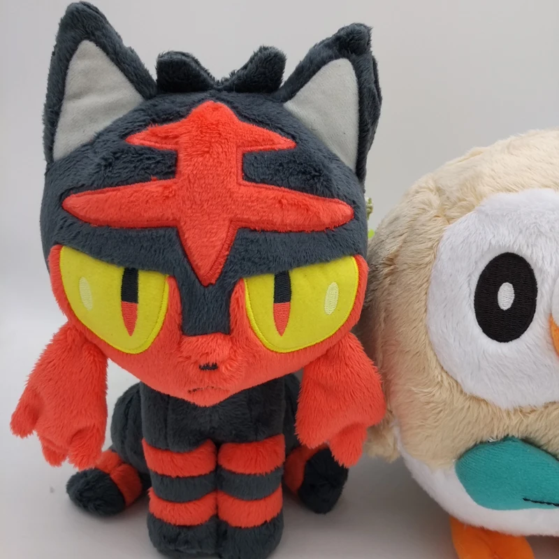 Покемон Литтен Rowlet 18 см комплект из 2-х плюшевые игрушки куклы Новое поступление