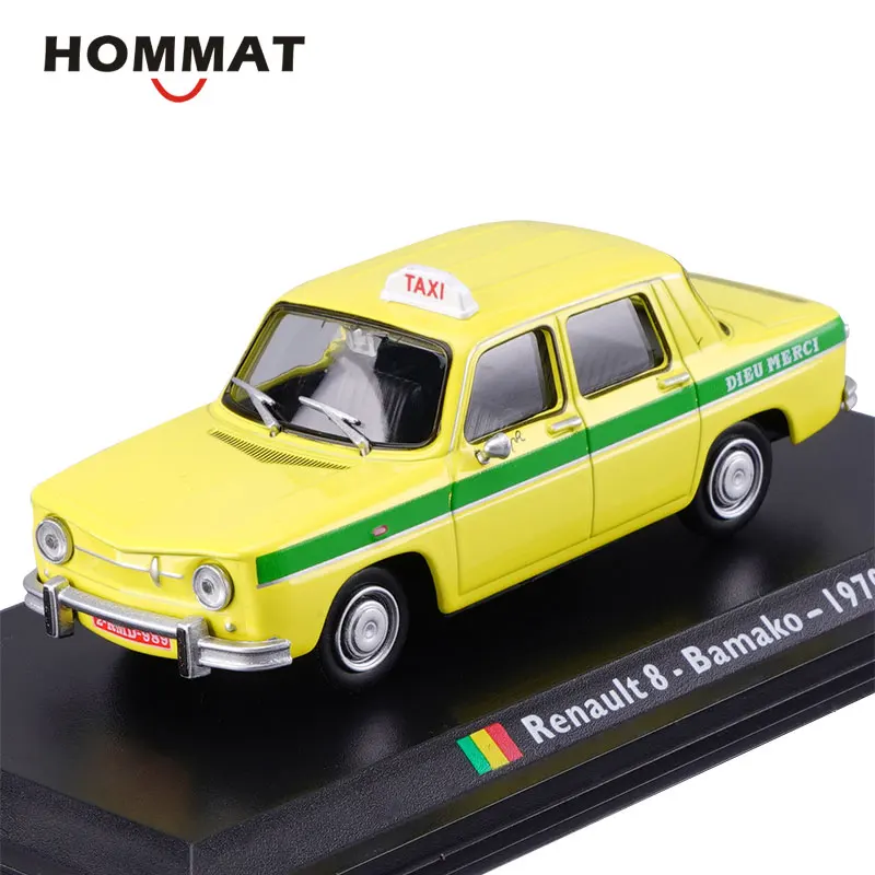 Моделирование HOMMAT 1:43 Винтаж Renault 8 1970 Бамако такси литая модель игрушечного