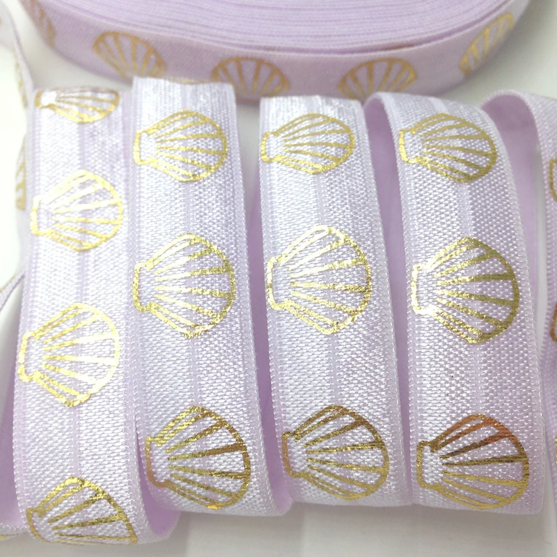 10yards16mm Sea Shell печати на голову эластичная повязка для головы с лента bady Diy вечерние