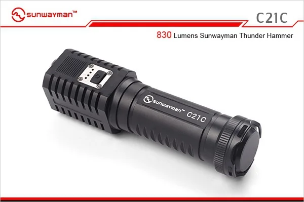 Фонарик SUNWAYMAN C21C светодиодный фонарик CREE XM L2 547 люменов 830 Громовой молот|flashlight cree