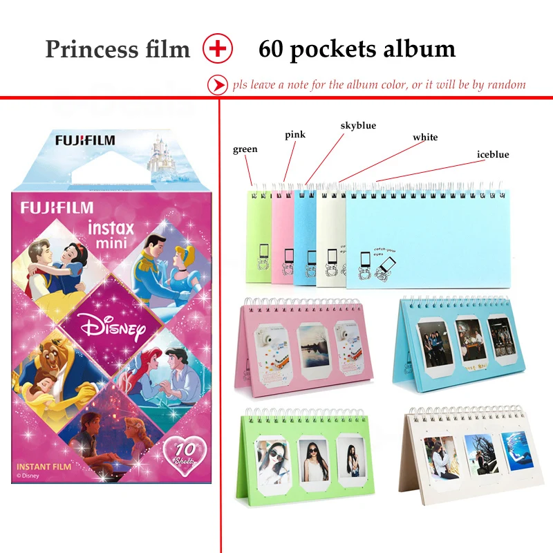 Fujifilm Instax Mini Film Princess10 Sheets fr 9 8 + 7s 70 90 25 Instant Polariod камера принтер для смартфонов SP2